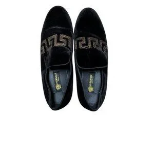 Versace | Shoes | Versace Size 42 Us 9 Black Velvet Medusa  display picture 1